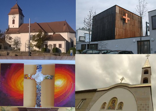 © Fotomontage: Kirchen in Simmering © Fotomontage: Kirchen in Simmering