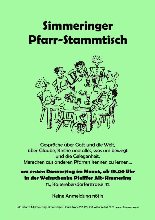 Simmeringer Pfarr-Stammtisch